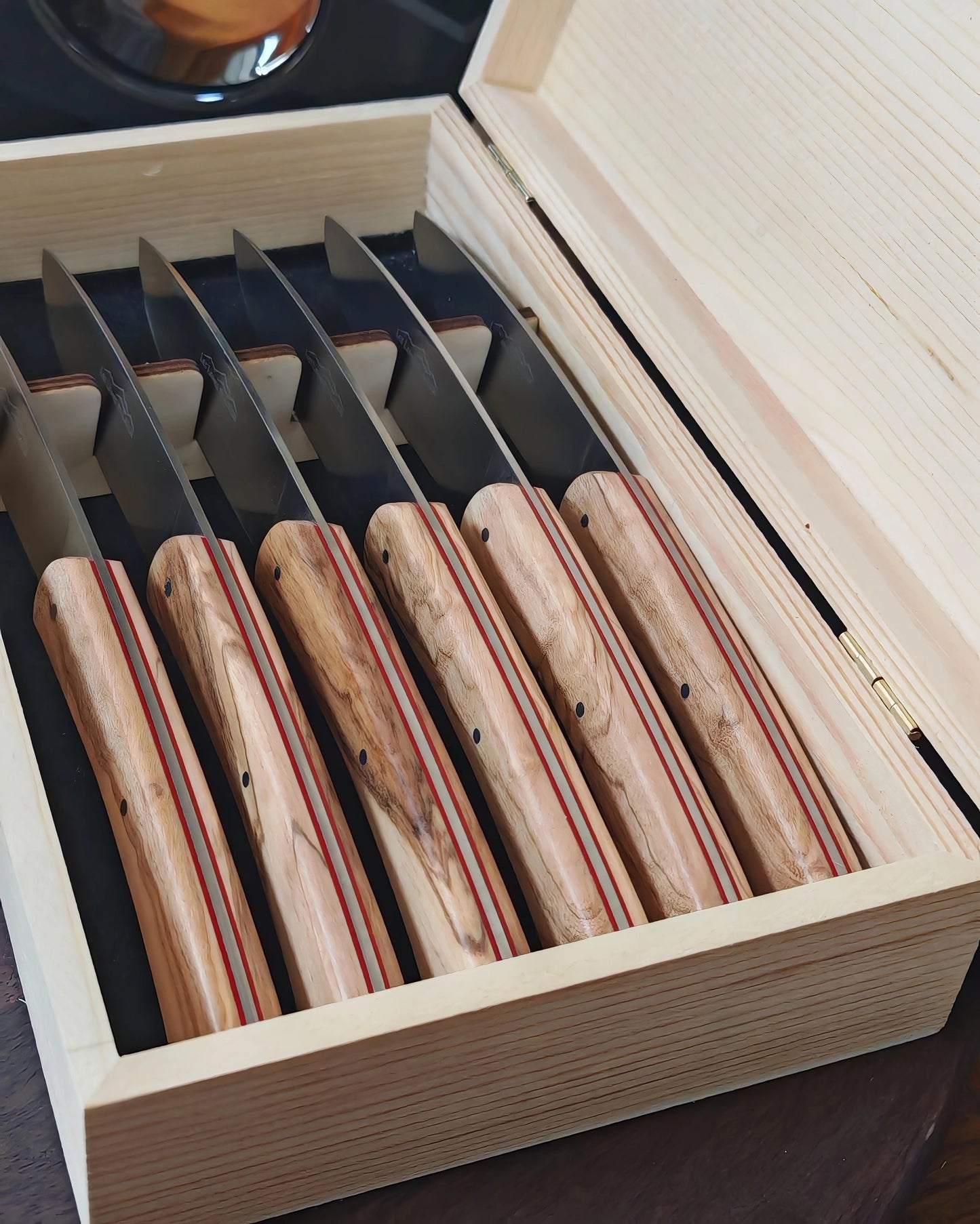 Coffret de 6 Couteaux de Table - Olivier