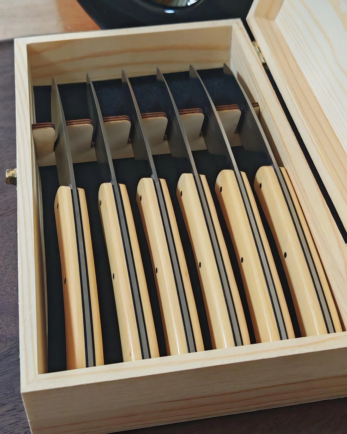 Coffret de 6 Couteaux de Table - Buis