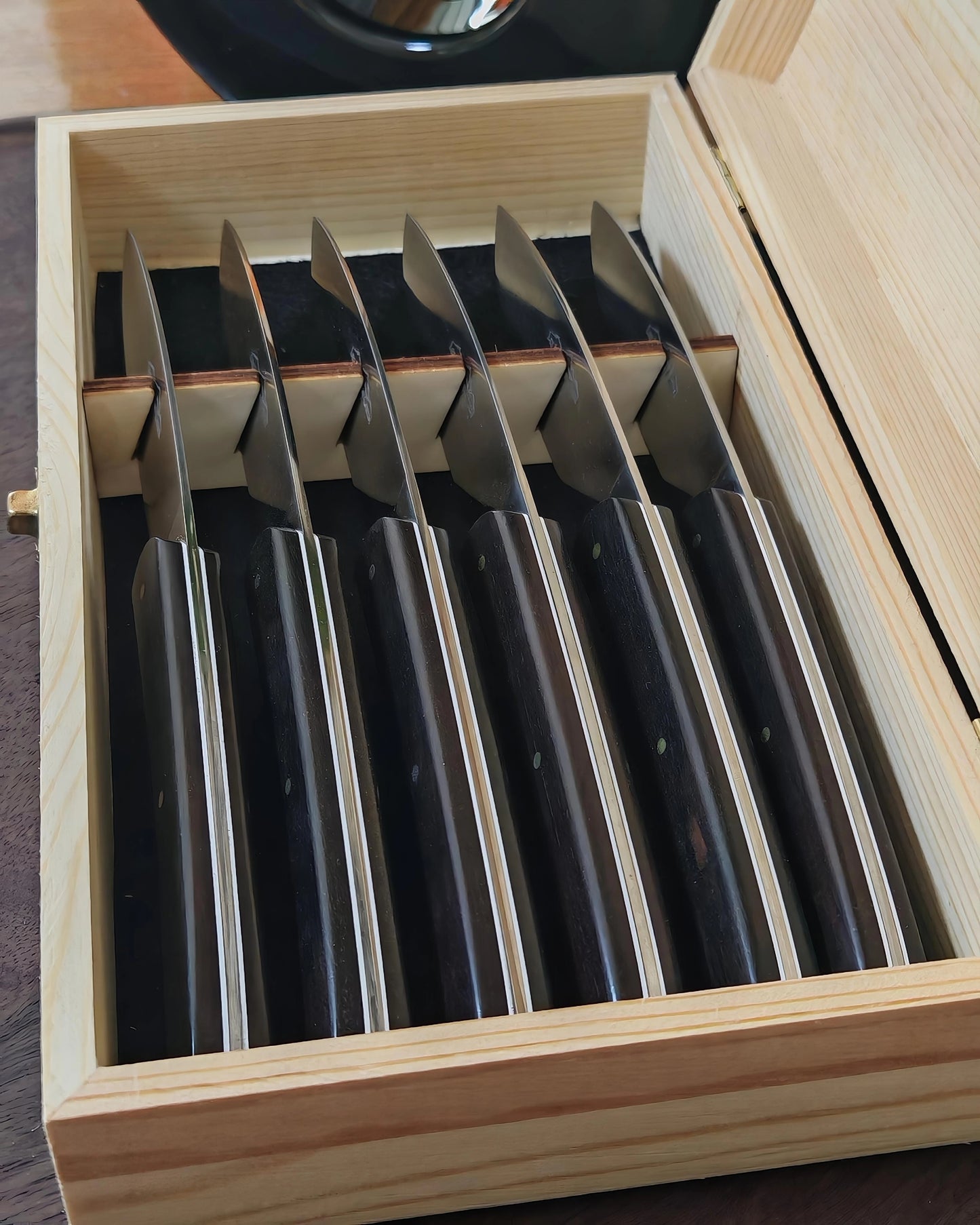 Coffret de 6 Couteaux de Table - Ebène