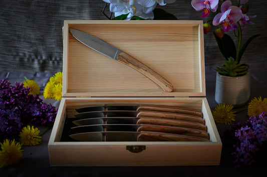 Coffret de 6 Couteaux de Table - Olivier